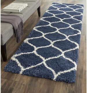 Shetherug Modern Micro Fiber Rug/Carpet for Hall, Bedroom, Kichen, Kids Room, Baby Room Etc.Color-Blue Size 2x4 feet